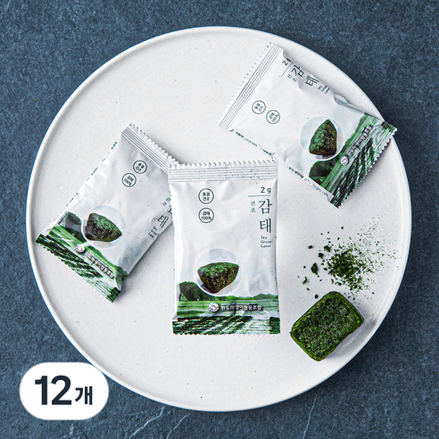 주일 완도산 건조 감태, 2g, 12개