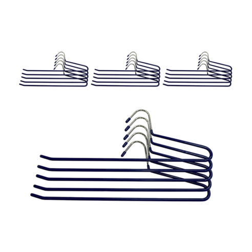 코멧 홈 논슬립 코팅 1단 바지걸이, 네이비, 20개입