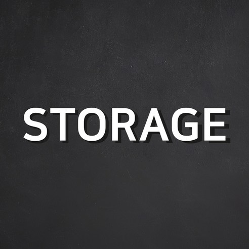 스튜디오투명 표지판 화이트, STORAGE, 1개
