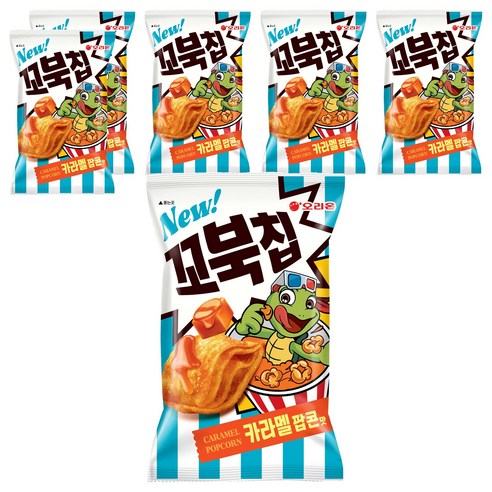 오리온 꼬북칩 카라멜팝콘, 72g, 6개