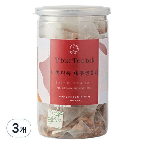 모닝풀 티톡티톡 대추생강티, 1.5g, 40개입, 3개