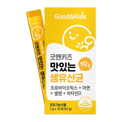 내츄럴플러스 굿앤키즈 맛있는 생유산균 30포, 1개