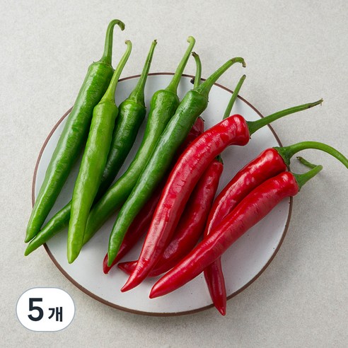 밀양 청홍고추, 150g, 5개