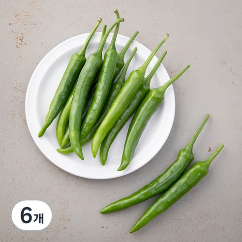 국내산 친환경 풋고추, 150g, 6개
