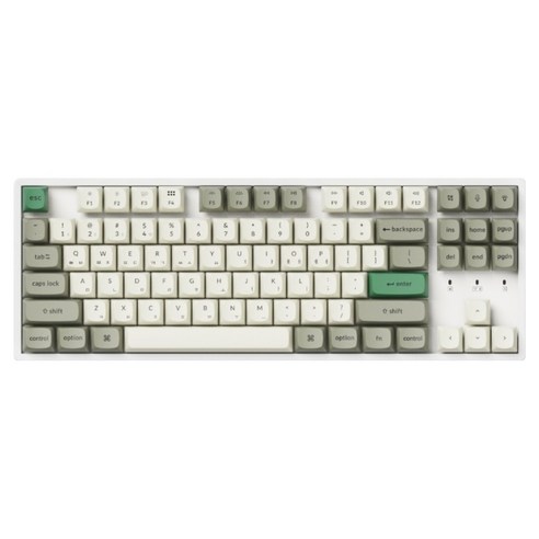키크론 K8 MAX ALU 유무선 RGB 기계식 텐키리스 키보드 핫스왑, 쉘 화이트, K8M-Q4-KR, 바나나축