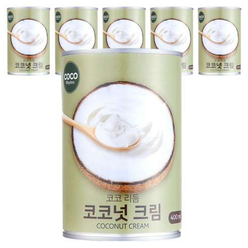 코코리듬 코코넛 크림, 6개, 400ml