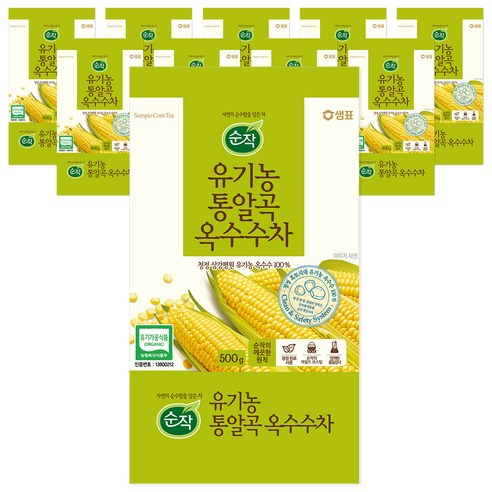 순작 유기농 통알곡 옥수수차, 10개