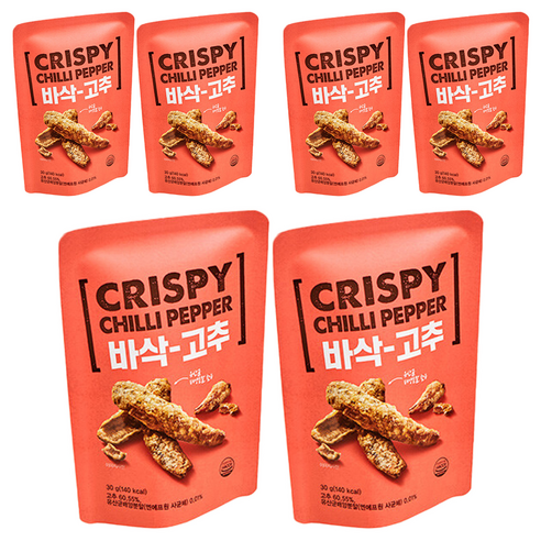 에치와이 바삭-고추, 30g, 6개