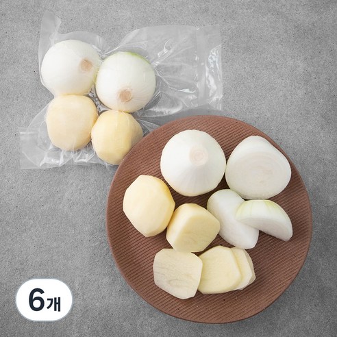 깐감자 + 깐양파, 500g, 6개