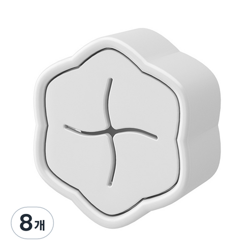 솔브리빙 깔끔 주방 싱크대 접착식 수건걸이, 화이트, 8개