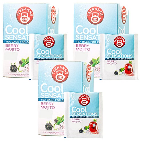 티칸네 쿨 센세이션 베리 앤 모히또, 2.5g, 18개입, 3개