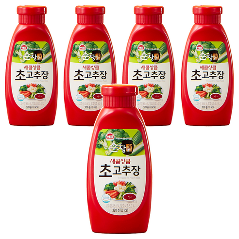 해표 순창궁 새콤상큼 초고추장, 320g, 5개