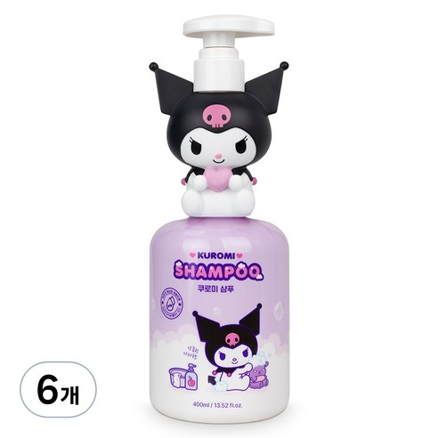 아텍스 쿠로미 약산성 샴푸 사과향, 400ml, 6개