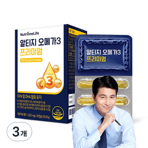 뉴트리원 알티지 오메가 3 프리미엄, 3개, 30정