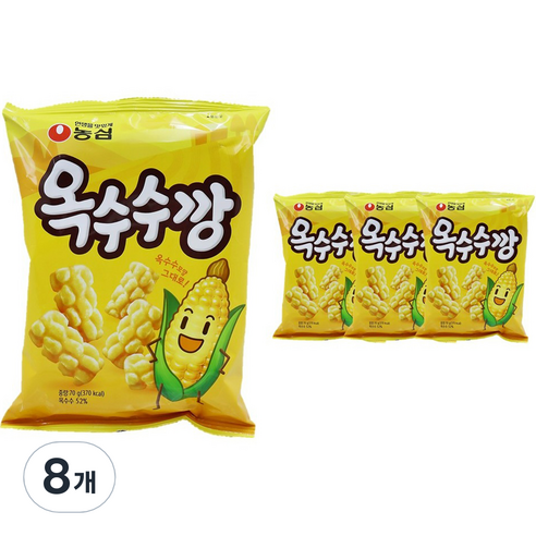 옥수수깡, 70g, 8개