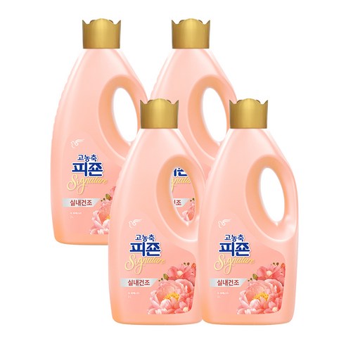 피죤 고농축 시그니처 섬유유연제 라피에스타 본품, 2L, 4개