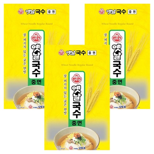 오뚜기옛날 국수중면, 3kg, 3개
