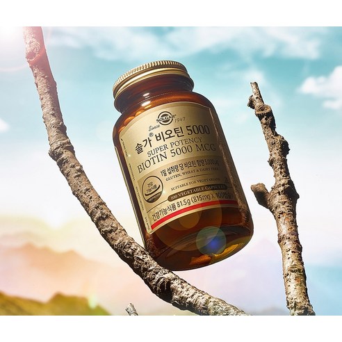 건강한 피부와 모발을 위한 필수 영양제, 솔가 비오틴 5000