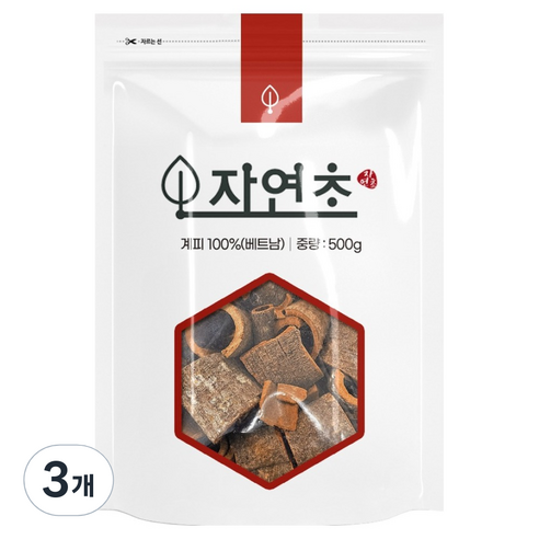 자연초 계피, 500g, 3개