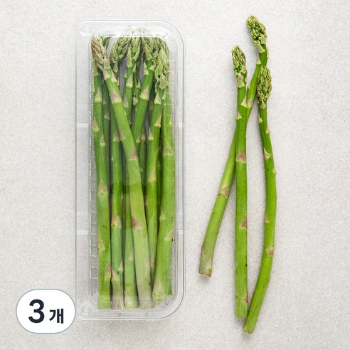 국내산 아스파라거스, 200g, 3개