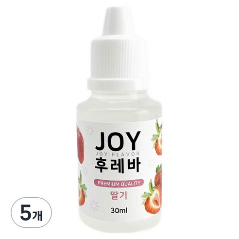 조이후레바 아로미조이 슬라임재료 30ml, 5개, 딸기
