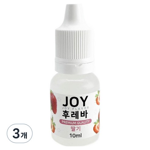 조이후레바 아로미조이 슬라임재료 10ml, 3개, 딸기