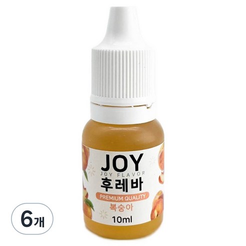 아로마조이 조이후레바 슬라임재료, 6개, 복숭아