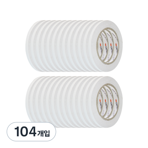 엠파이어 양면테이프 7mm x 30m, 화이트 반투명, 104개입