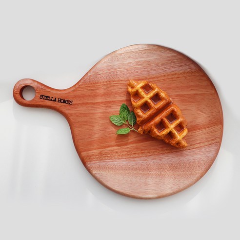 자연의 아름다움을 담은 스텔라홈즈 마호가니 원형 통원목 도마로 주방을 더욱 특별하게