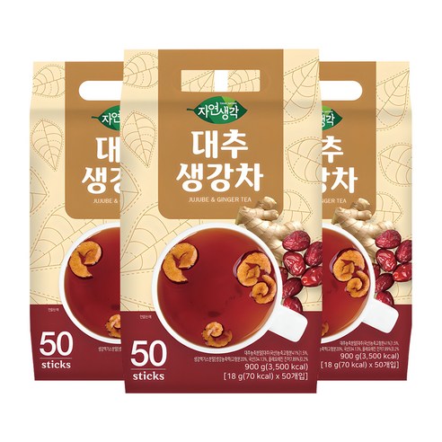 자연생각 대추 생강차, 18g, 50개입, 3개
