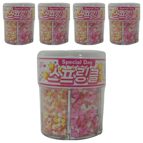 브레드가든 스페셜데이 스프링클 6종 세트, 80g, 5세트