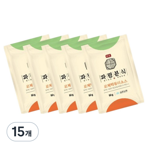 파평분식 떡볶이소스 분말 가루 로제맛, 50g, 15개