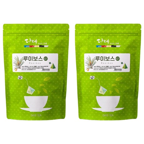 다예 루이보스 삼각티백 50p, 1g, 50개입, 2개