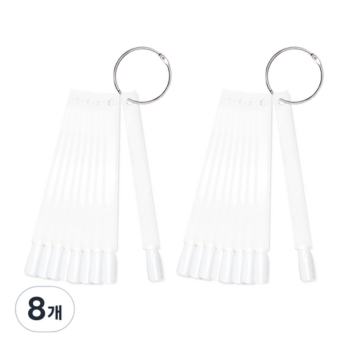엘비아 고리형 스틱 컬러차트 50p, 클리어, 8개