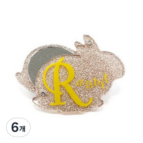 라테스트 모티브 이니셜 슬라이드 미러, R, 6개