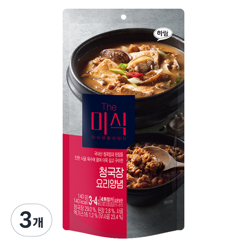 더미식 청국장 양념, 140g, 3개