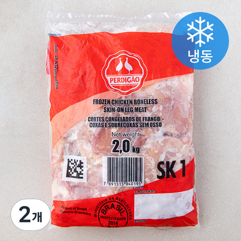 브라질산 페르디가오 닭다리살 (냉동), 2kg, 2개