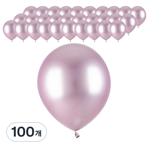 파티팡 크롬벌룬 라운드 30cm, 라벤더, 100개