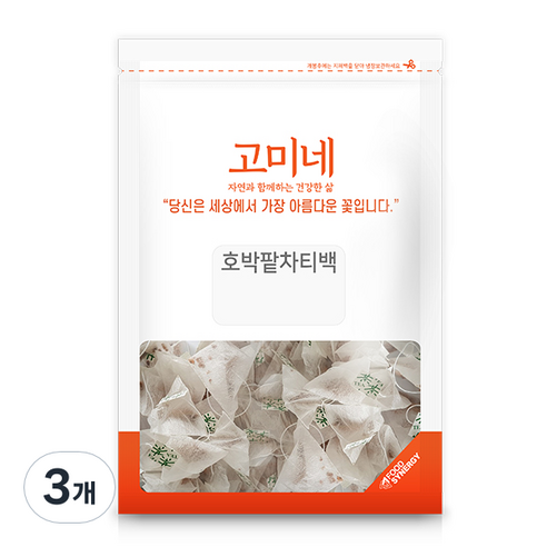 고미네 호박 팥차 티백 50p, 50개입, 3개