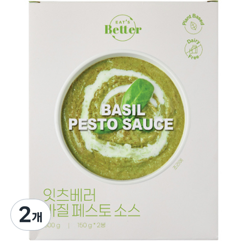잇츠베러 바질 페스토 소스 2p, 300g, 2개