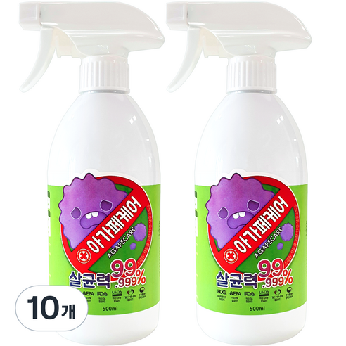 아가페케어 살균소독제, 500ml, 10개