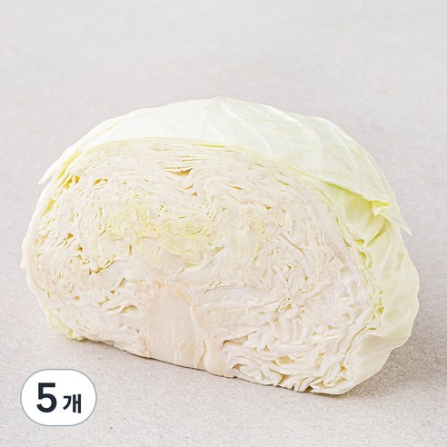 곰곰 친환경 양배추 1/2통, 500g, 5개