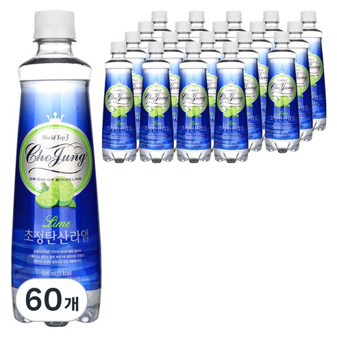 초정탄산수 라임, 500ml, 60개