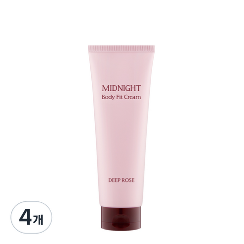 참존 미드나이트 바디핏 크림 딥 로즈 장미향, 4개, 250ml