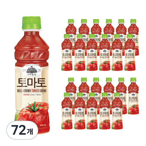 가야농장 토마토, 340ml, 72개