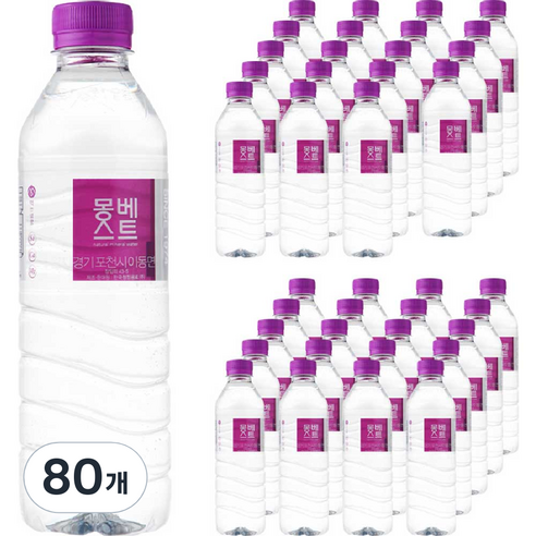 몽베스트 생수, 500ml, 80개