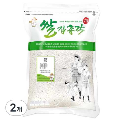 쌀집총각 찹쌀, 5kg, 2개