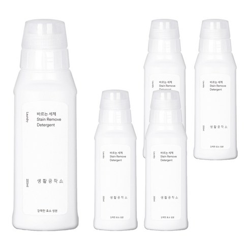 생활공작소 바르는 세제, 220ml, 5개