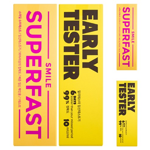 스마일랩 슈퍼패스트 + 얼리테스터 임신테스트기 2종세트, 2개
