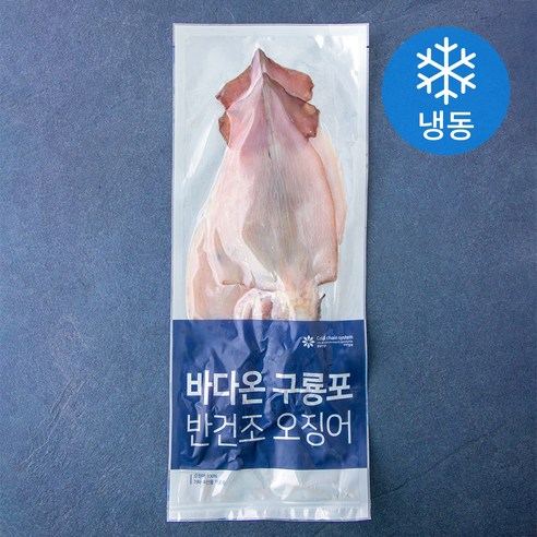 바다온 포항시 인증 구룡포건조 원양산 반건 오징어 3미 (냉동), 330g, 1개